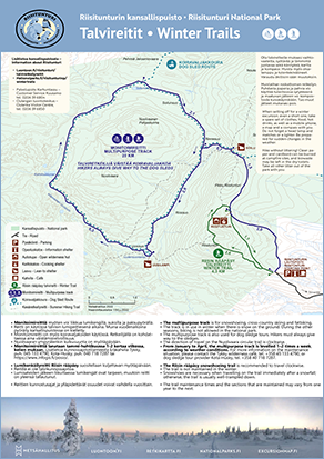 Riisitunturin kansallispuisto - Talvireitit / Riisitunturi National Park -  Winter Trails 