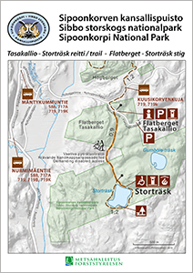 Sipoonkorven kansallispuisto - Tasakallio-Storträsk reitti / Sibbo  storskogs nationalpark - Flatberget-Storträsk stig / Sipoonkorpi National  Park - Tasakallio-Storträsk trail 