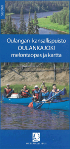 Oulangan kansallispuisto - Oulankajoki. Melontaopas ja kartta |  