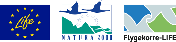 Life, Natura 2000 och Flygekorre-LIFE logotyper.